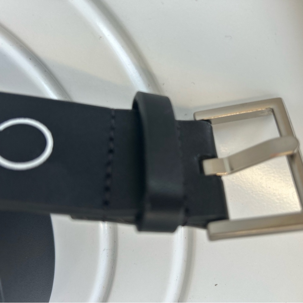 Calvin Klein Buckle Belt With Silver Buckle Men’s Black Size M
